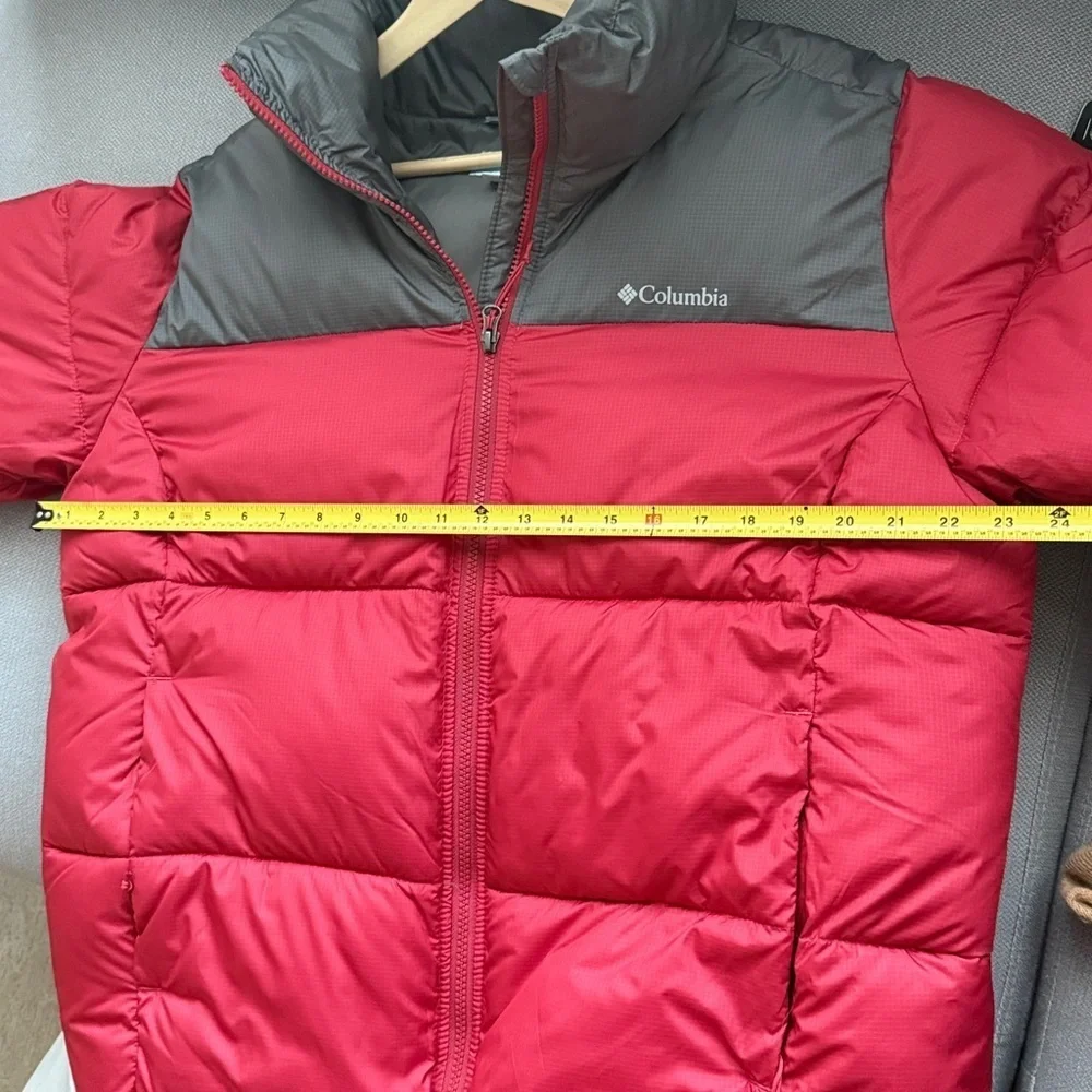 Columbia Red and Gray Puffer Jacket Size XL